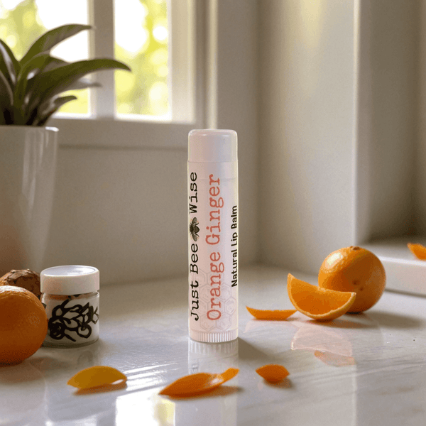 Orange Ginger Natural Lip Balm - Just Bee Wise USA